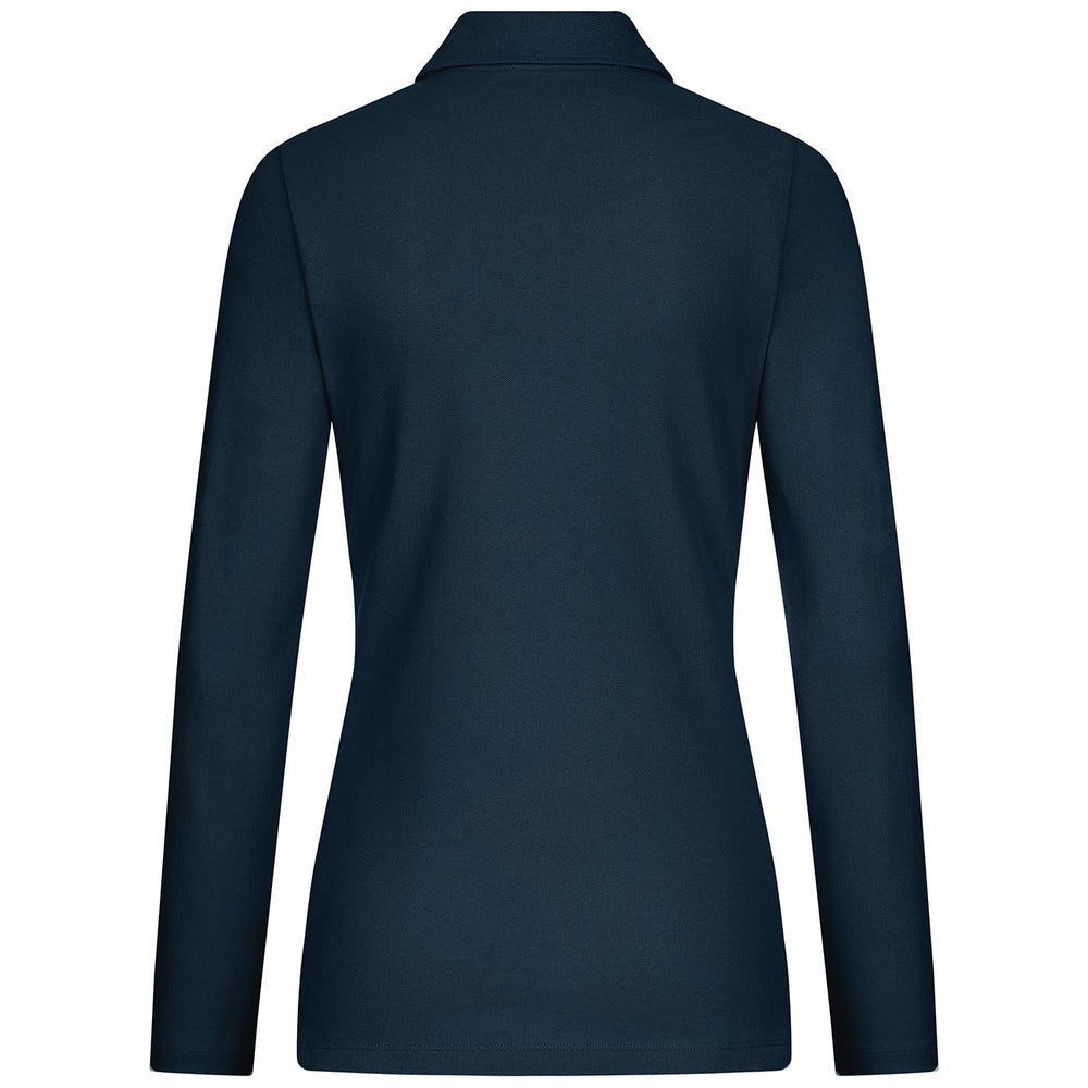 Giesswein | Polo Shirt Bio-Baumwolle Longsleeve Damen | Oceanblue Giesswein | Polo Shirt Bio-Baumwolle Longsleeve Damen | Oceanblue
