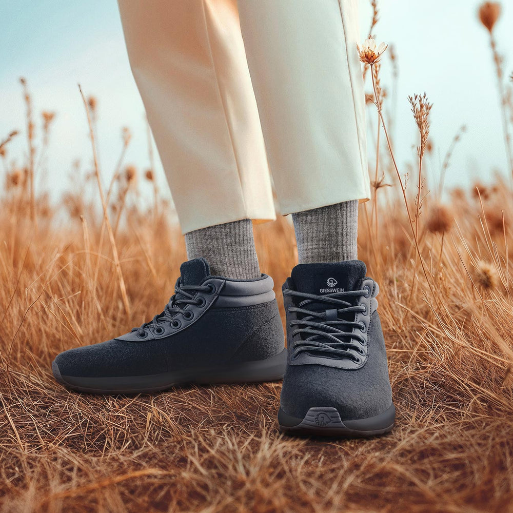 Giesswein | Wool Sneaker High Top Damen | Dk.Blau