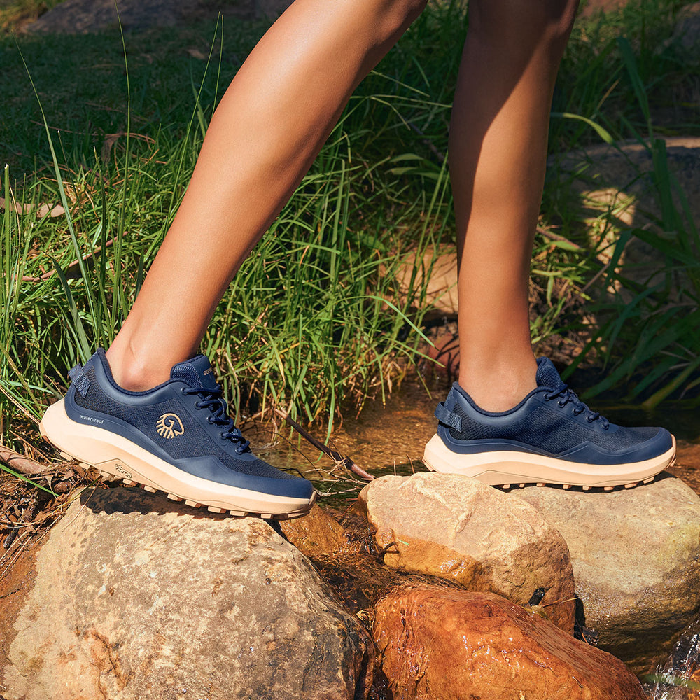 Giesswein | Wool Trail X Damen - Trailrunning Schuh aus Merino Wolle | Ocean Blue