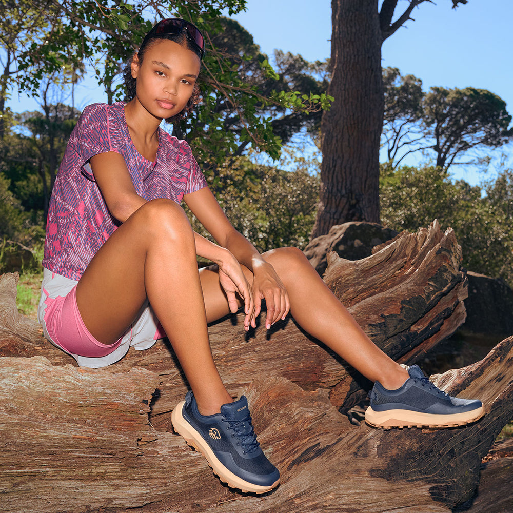 Giesswein | Wool Trail X Damen - Trailrunning Schuh aus Merino Wolle | Ocean Blue