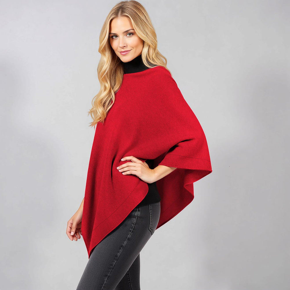 Giesswein | Merino Lambswool Poncho | Flammenrot Giesswein | Merino Lambswool Poncho | Flammenrot