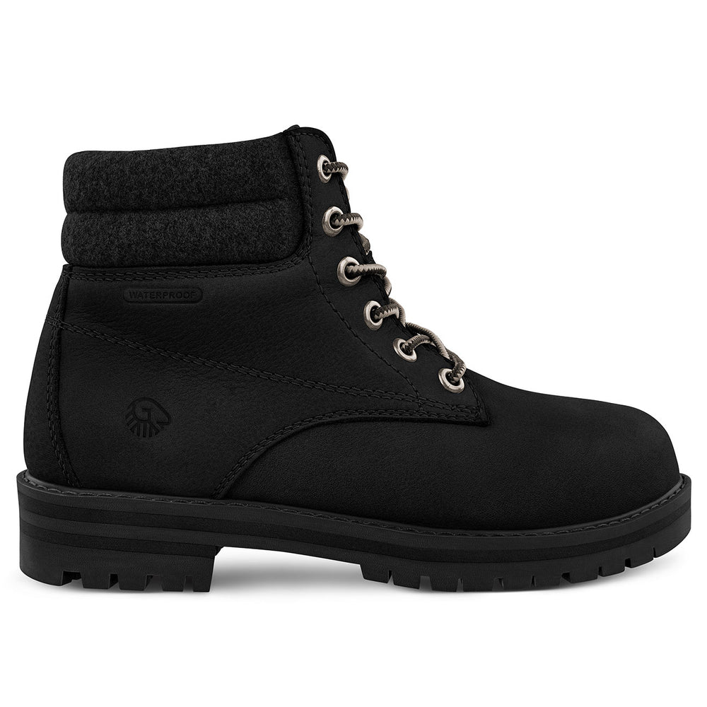 Giesswein | Merino Leather Boot Herren | Schwarz