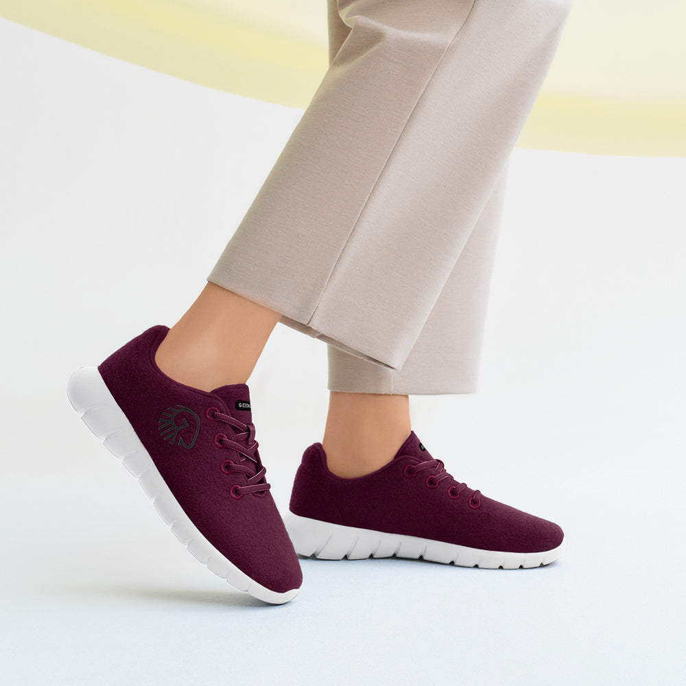 Giesswein | Merino Runners für Damen – Sneaker aus Merinowolle | Burgunder Giesswein | Merino Runners für Damen – Sneaker aus Merinowolle | Burgunder