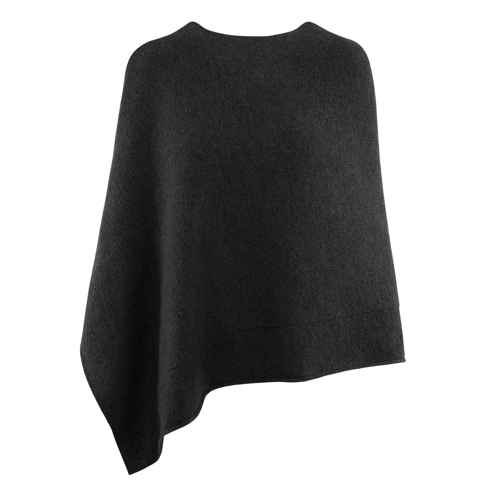 Giesswein | Merino Lambswool Poncho | Anthrazit Giesswein | Merino Lambswool Poncho | Anthrazit
