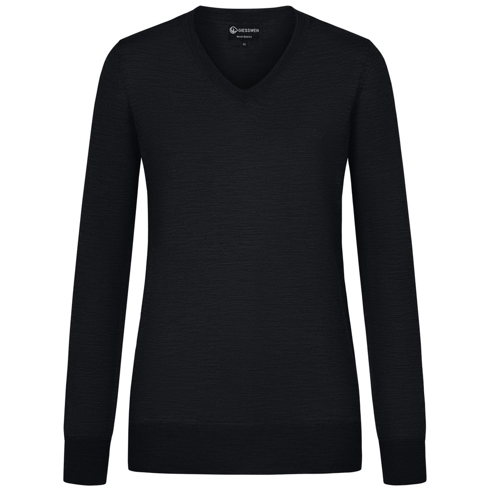Giesswein | Baumwollpullover V-Ausschnitt Damen | Anthrazit Giesswein | Baumwollpullover V-Ausschnitt Damen | Anthrazit