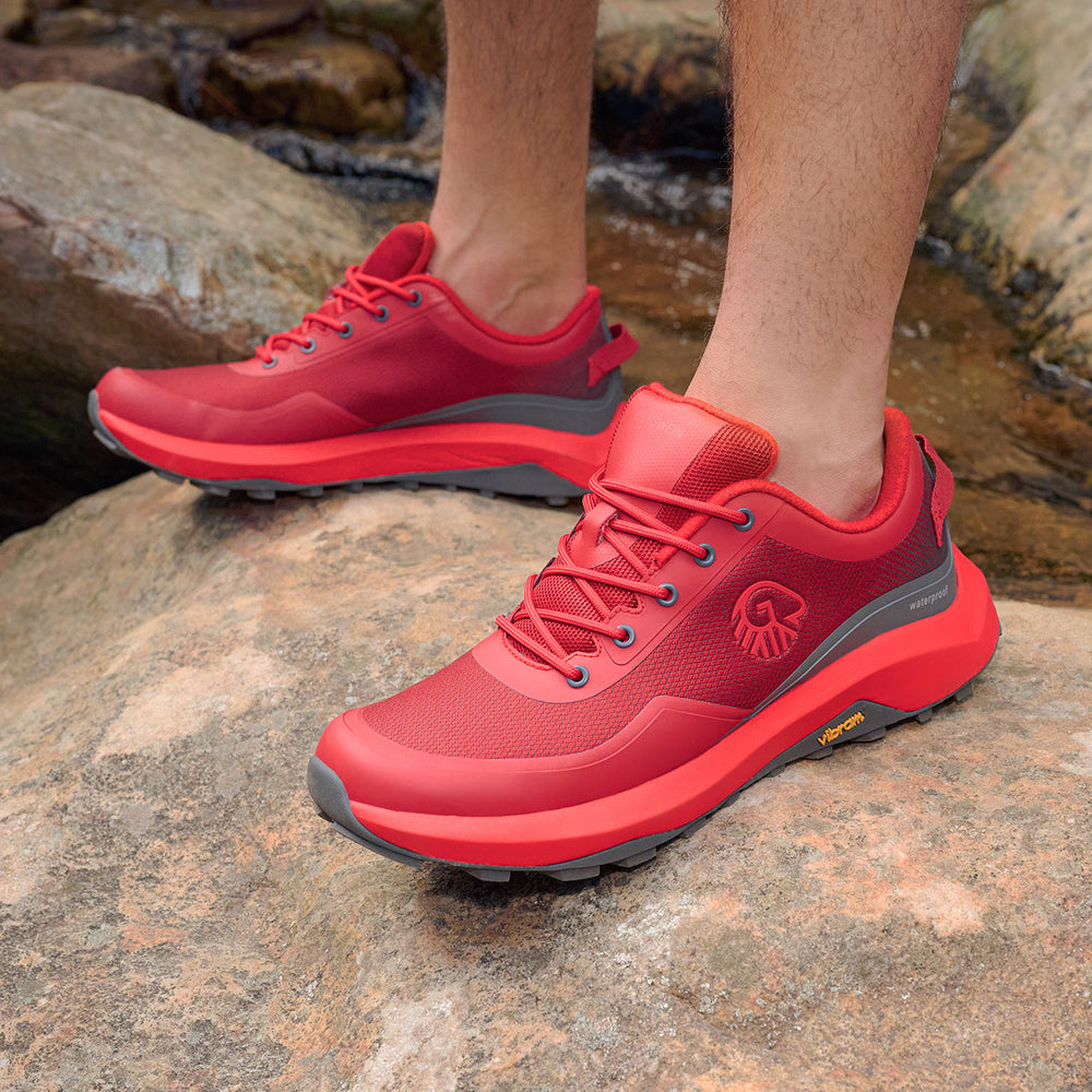 Giesswein | Wool Trail X Herren – Trailrunning Schuh aus Merino Wolle | Flammenrot Giesswein | Wool Trail X Herren – Trailrunning Schuh aus Merino Wolle | Flammenrot