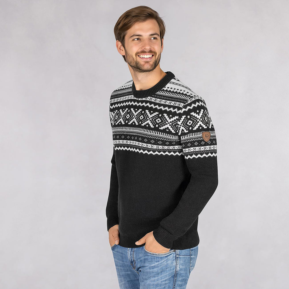 Giesswein | Nordic Sweater Herren | Anthrazit