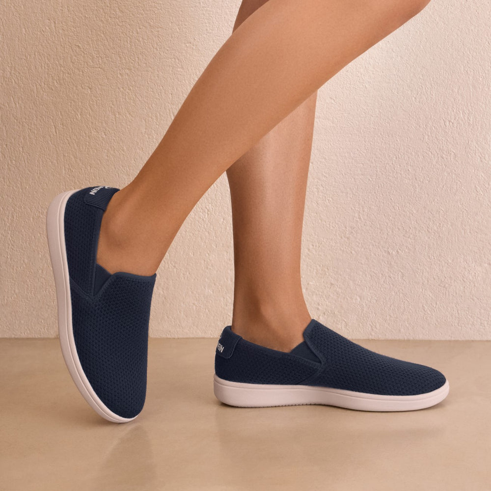 Giesswein | Wood Sneaker Slip-On Damen | Ocean Blue