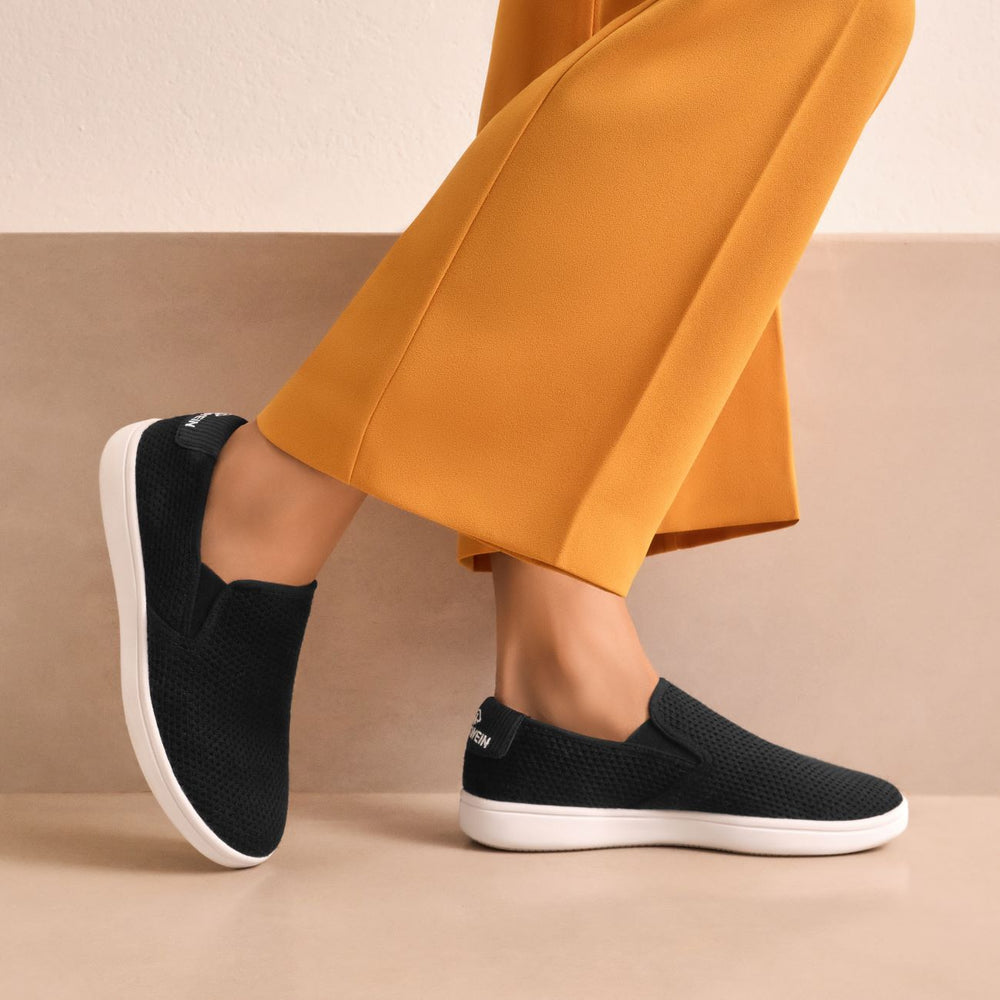 Giesswein | Wood Sneaker Slip-On Damen | Schwarz
