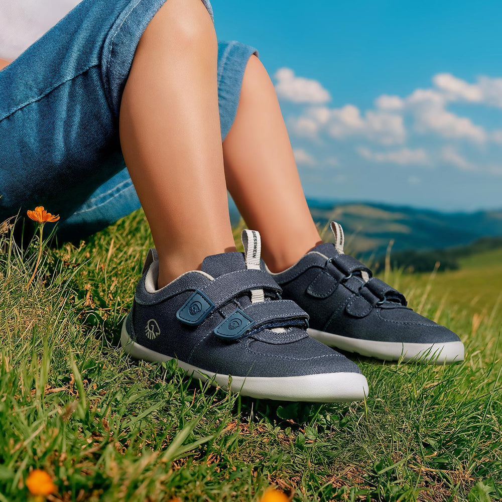 Giesswein | Kids Barefoot Canvas | Ocean+blue Giesswein | Kids Barefoot Canvas | Ocean+blue