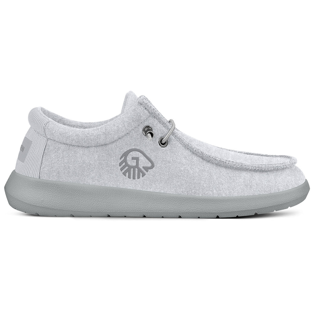 Giesswein | Merino Mokassin Herren | Hellgrau