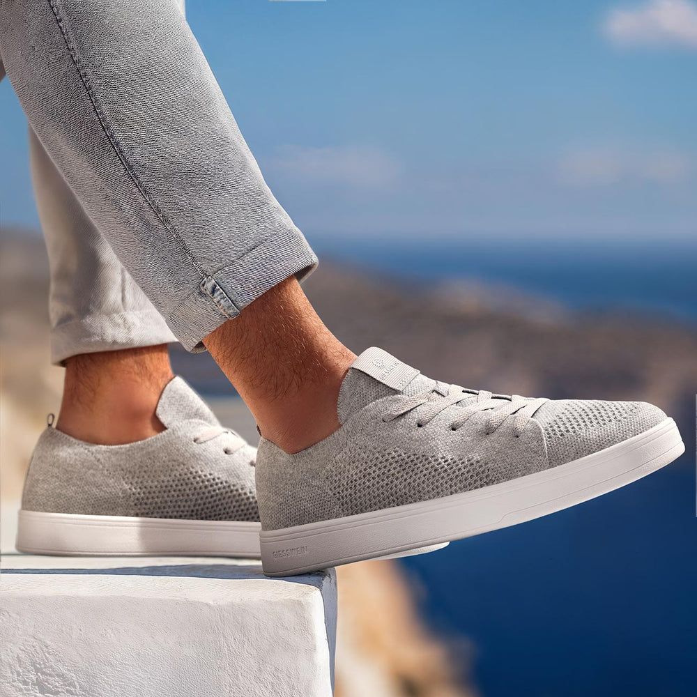 Giesswein | Wool Sneaker Herren - Federleichter Merino Sneaker | Hellgrau