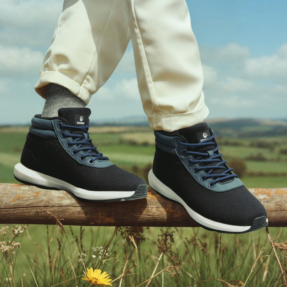 Giesswein | Wool Sneaker High Top Damen | Dk.Blau