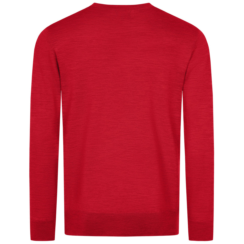 Giesswein | Baumwollpullover V-Ausschnitt Herren | Flammenrot Giesswein | Baumwollpullover V-Ausschnitt Herren | Flammenrot