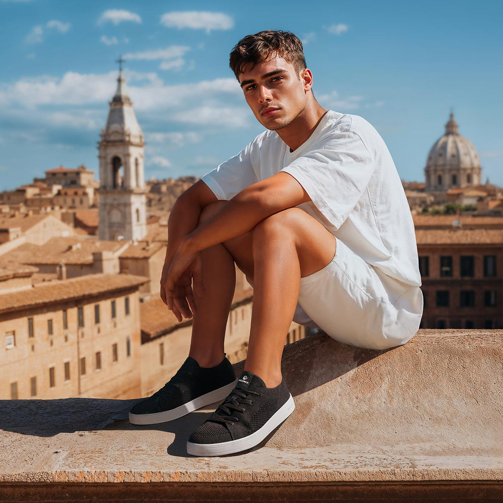 Giesswein | Wool Sneaker Herren - Federleichter Merino Sneaker | Schwarz Giesswein | Wool Sneaker Herren - Federleichter Merino Sneaker | Schwarz