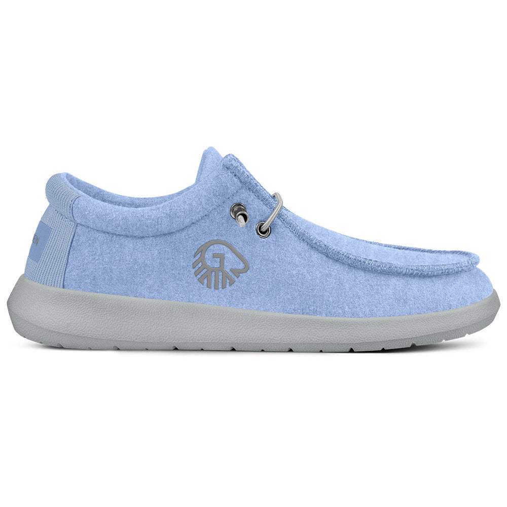 Giesswein | Merino Mokassin Herren | Himmelblau