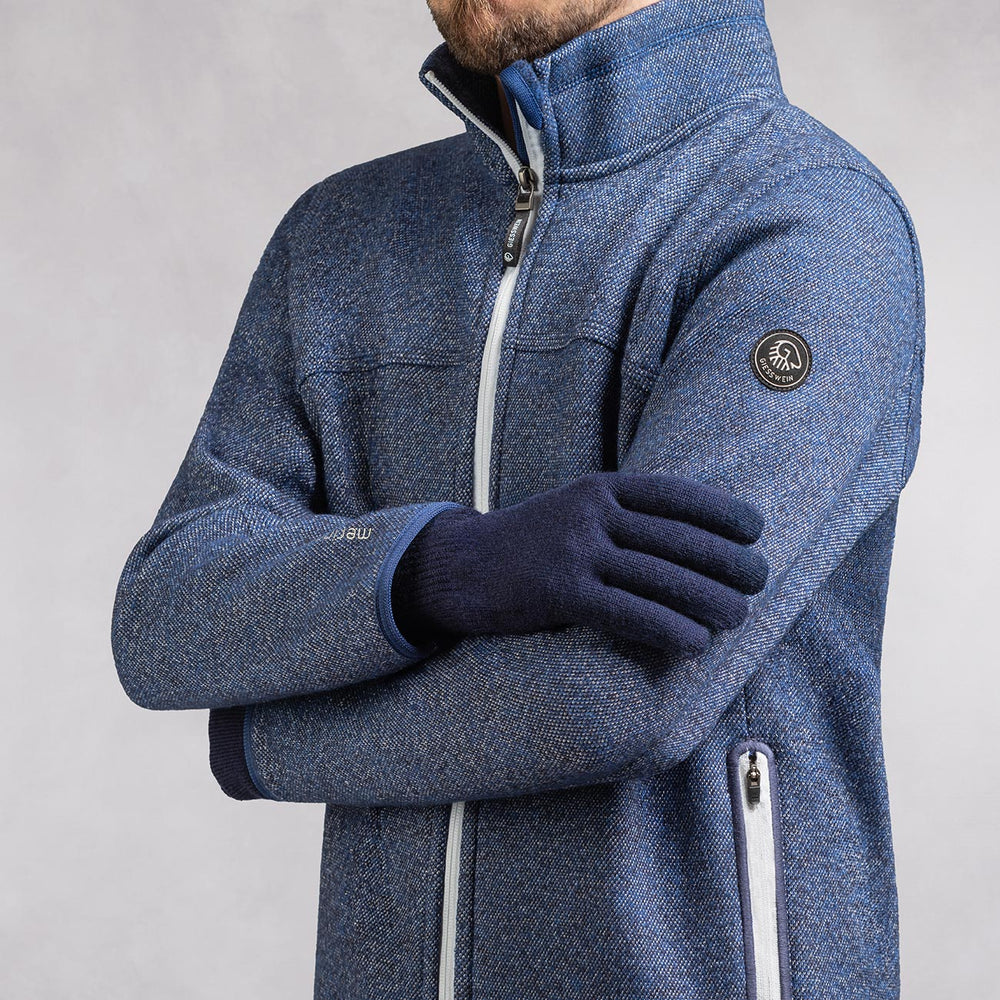 Giesswein | MerinoLux Gloves Herren | Dk.Blau