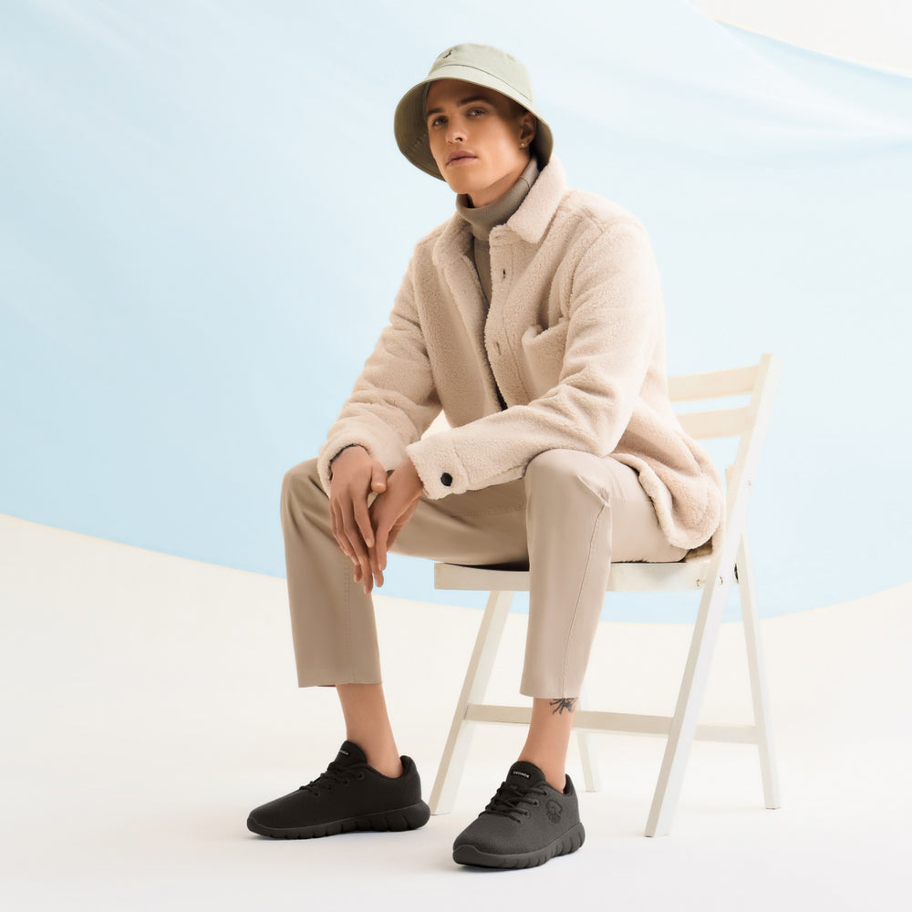 Giesswein | Merino Runners für Herren – Sneaker aus Merinowolle | Schwarz Giesswein | Merino Runners für Herren – Sneaker aus Merinowolle | Schwarz