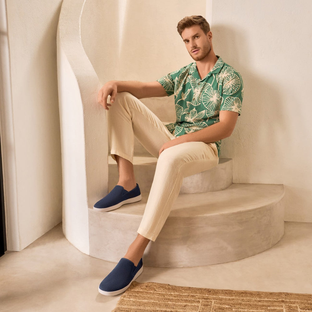 Giesswein | Wood Sneaker Slip-On Herren | Ocean Blue Giesswein | Wood Sneaker Slip-On Herren | Ocean Blue