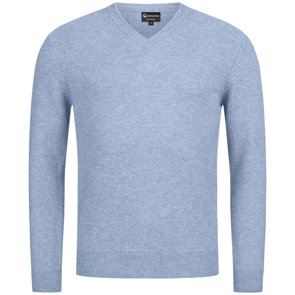 Giesswein | Wollpullover V-Ausschnitt Herren | Himmelblau Giesswein | Wollpullover V-Ausschnitt Herren | Himmelblau