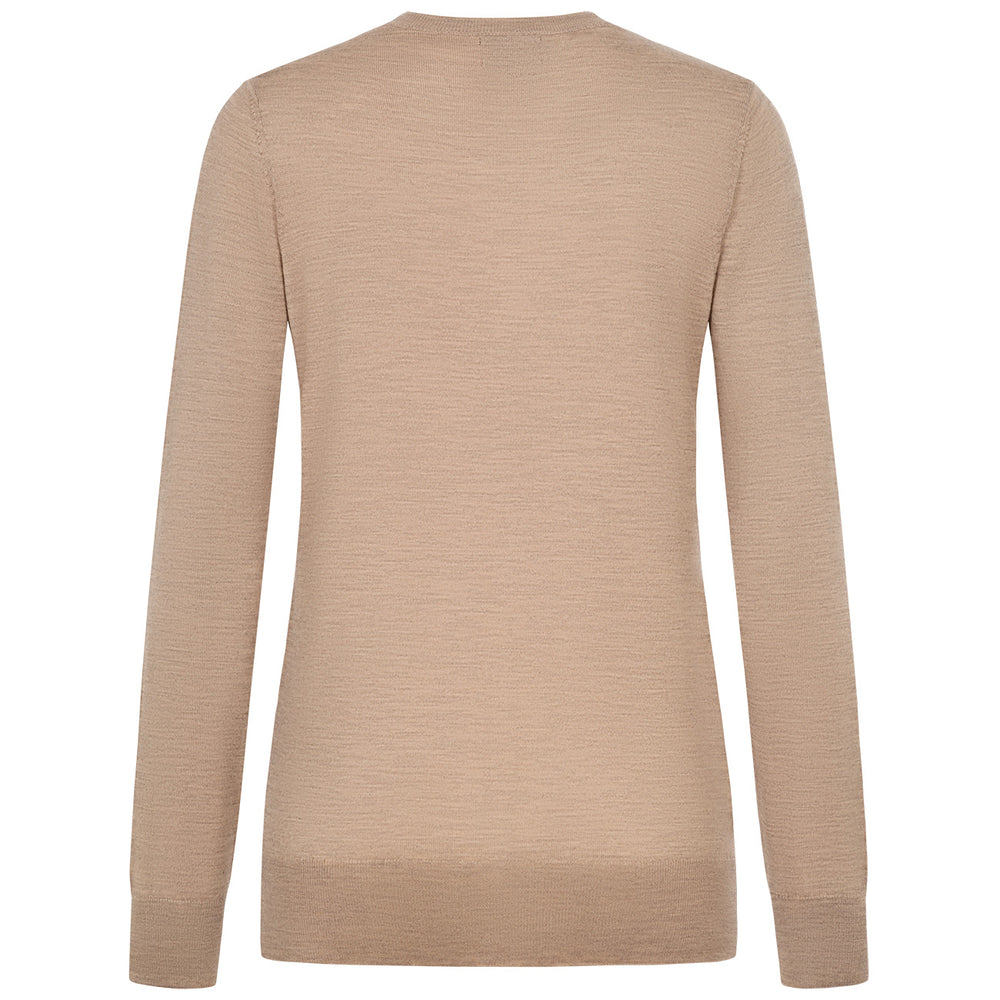 Giesswein | Baumwollpullover V-Ausschnitt Damen | Sandmelé
