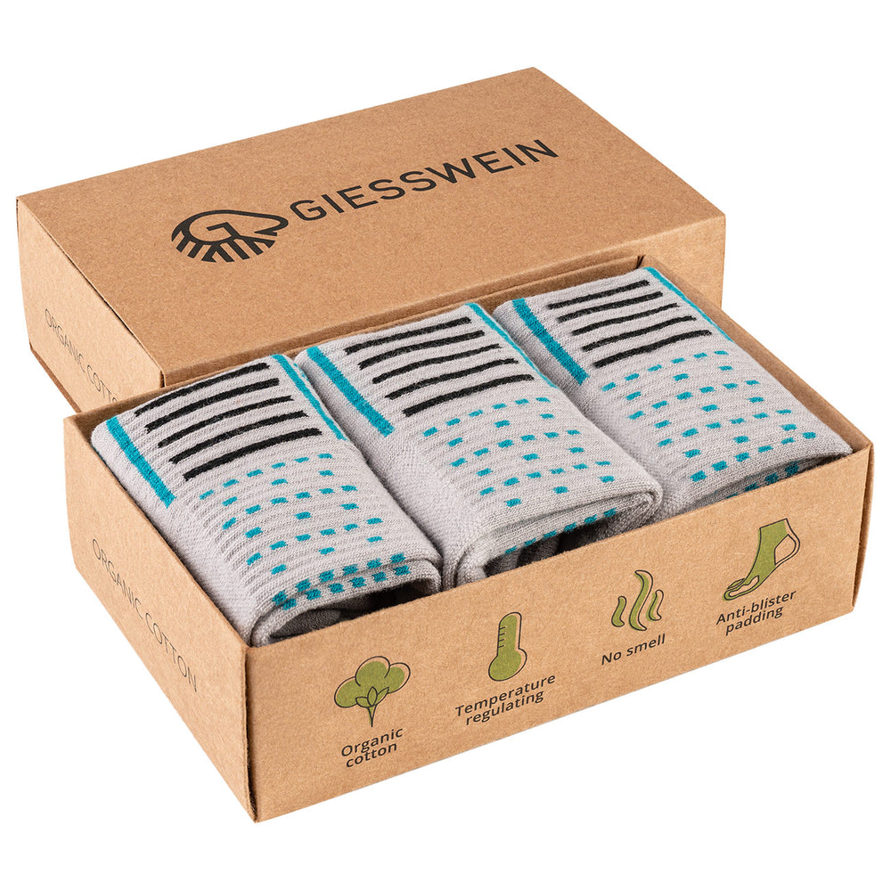 Giesswein | Laufsocken Bio-Baumwolle | Schiefer