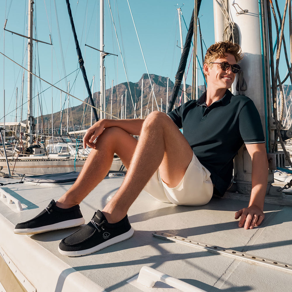 Giesswein | Merino Mokassin Herren | Schwarz Giesswein | Merino Mokassin Herren | Schwarz