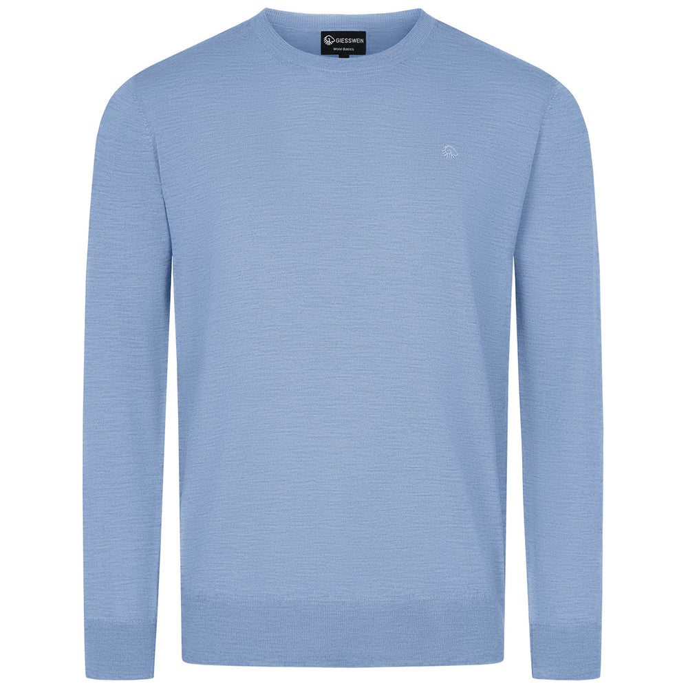 Giesswein | Baumwollpullover Rundhals Herren | Himmelblau Giesswein | Baumwollpullover Rundhals Herren | Himmelblau