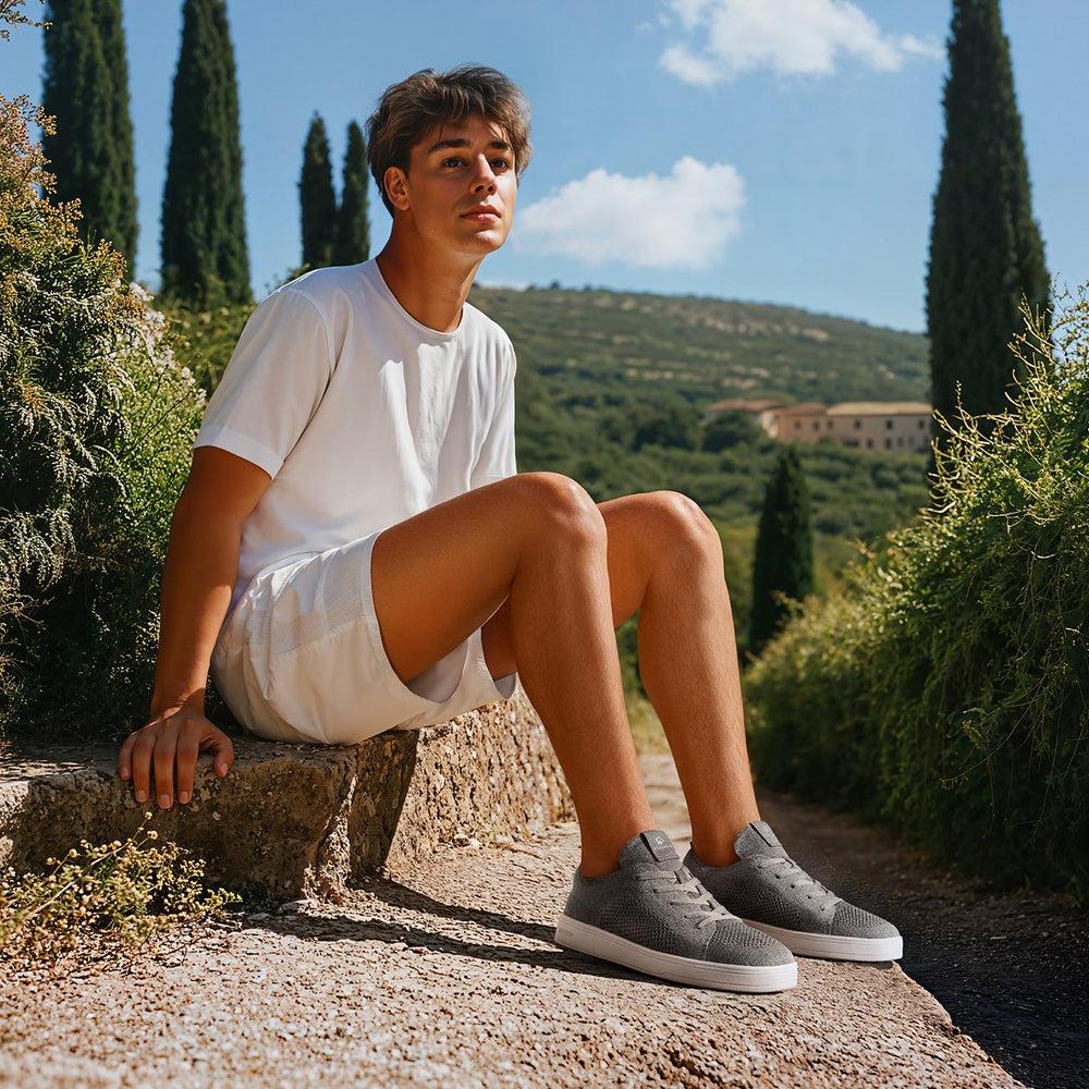 Giesswein | Wool Sneaker Herren - Federleichter Merino Sneaker | Schiefer Giesswein | Wool Sneaker Herren - Federleichter Merino Sneaker | Schiefer