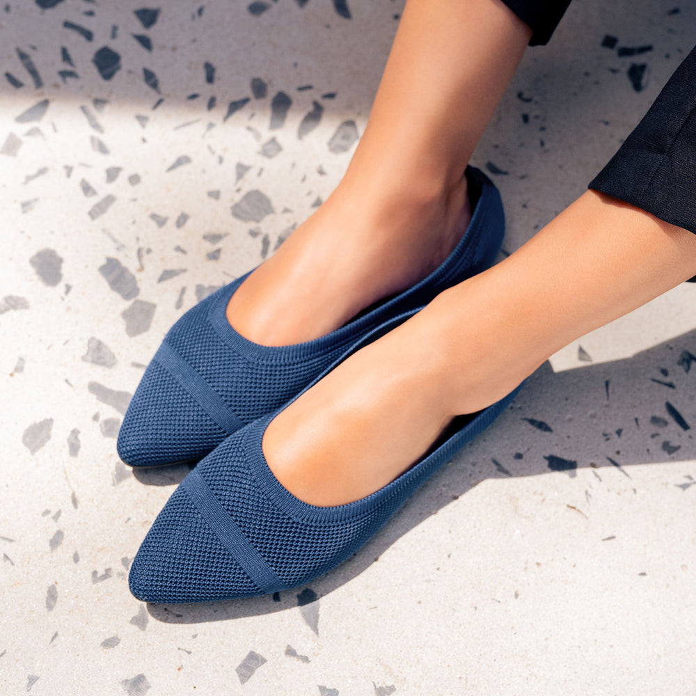 Giesswein | Eco Ballerinas Pointy 2.0 | Dk.Blau Giesswein | Eco Ballerinas Pointy 2.0 | Dk.Blau