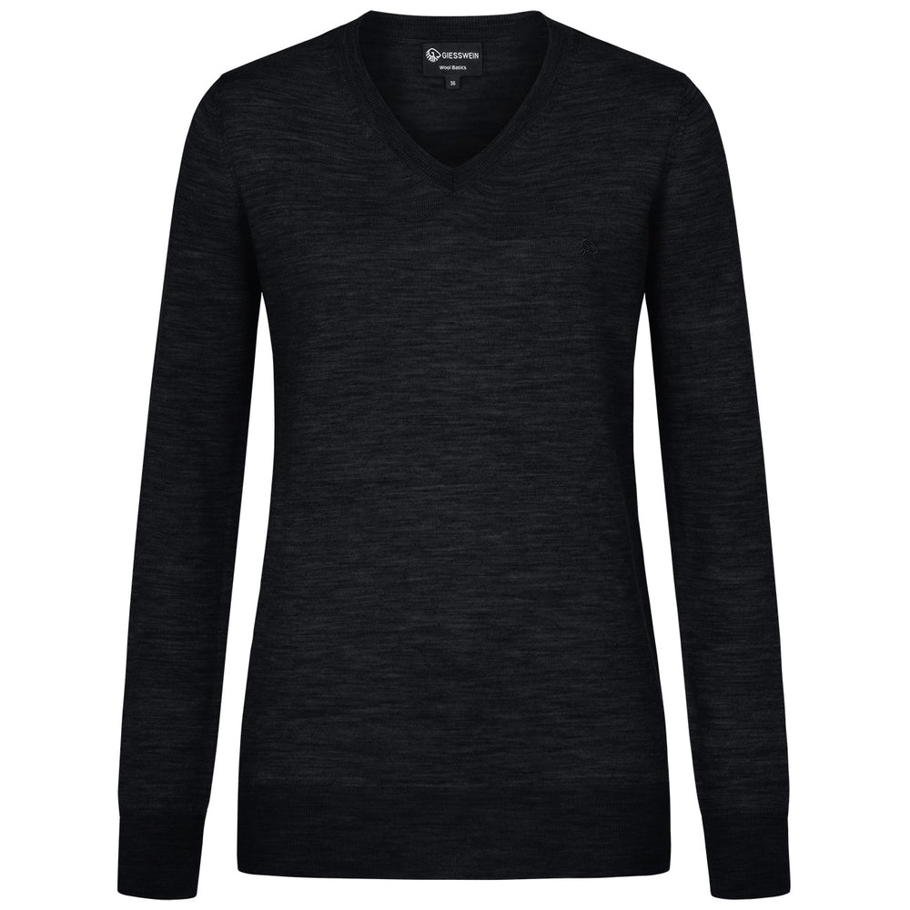 Giesswein | Wollpullover Light V-Ausschnitt Damen | Anthrazit