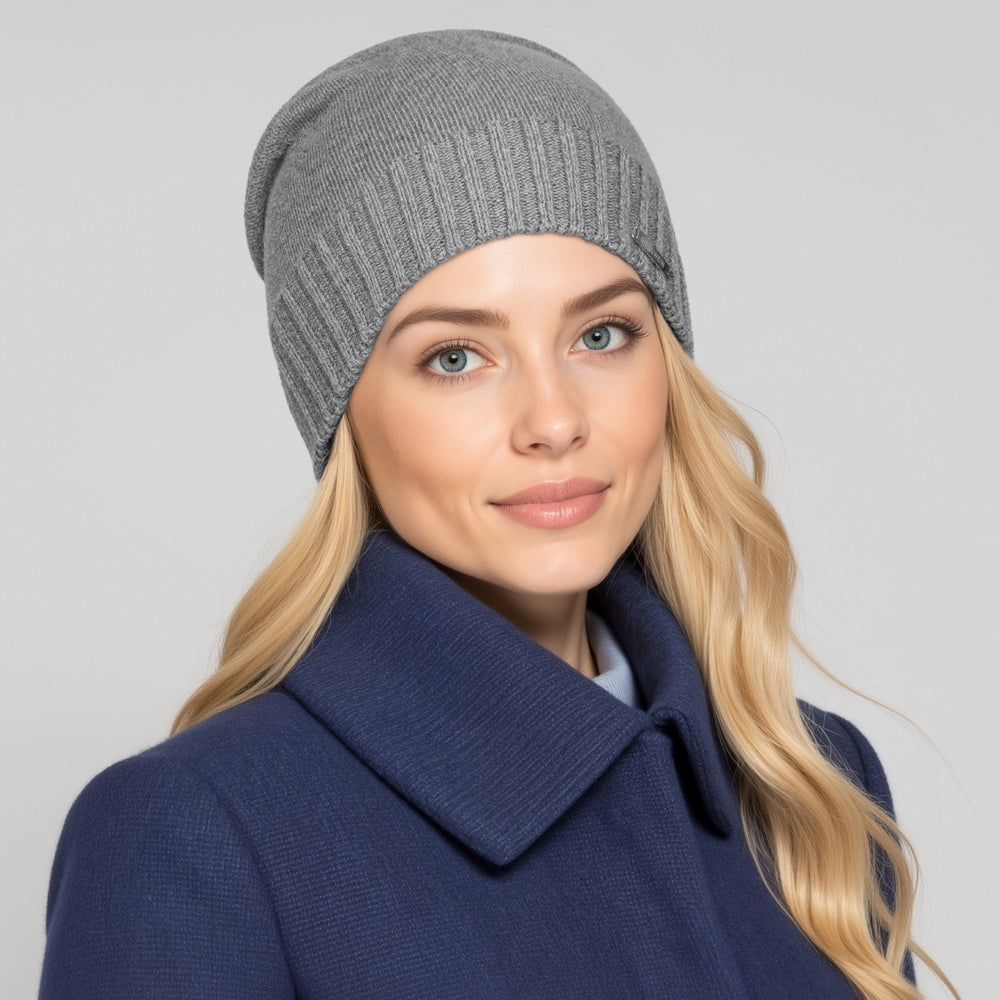 Giesswein | Cashmerebeanie Schwarzenstein | Schiefer