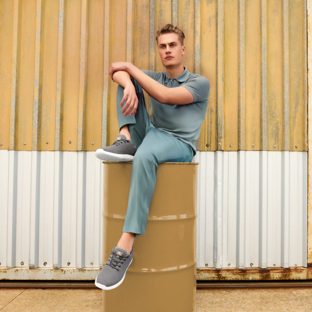 Giesswein | Merino Wool Knit für Herren aus feiner Merinowolle | Schiefer Giesswein | Merino Wool Knit für Herren aus feiner Merinowolle | Schiefer