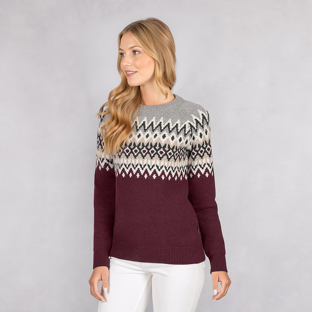 Giesswein | Nordic Sweater Damen | Bordeaux Giesswein | Nordic Sweater Damen | Bordeaux
