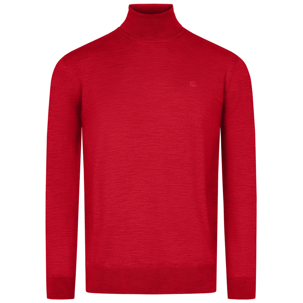 Giesswein | Wollpullover Light Rollkragen Herren | Flammenrot Giesswein | Wollpullover Light Rollkragen Herren | Flammenrot