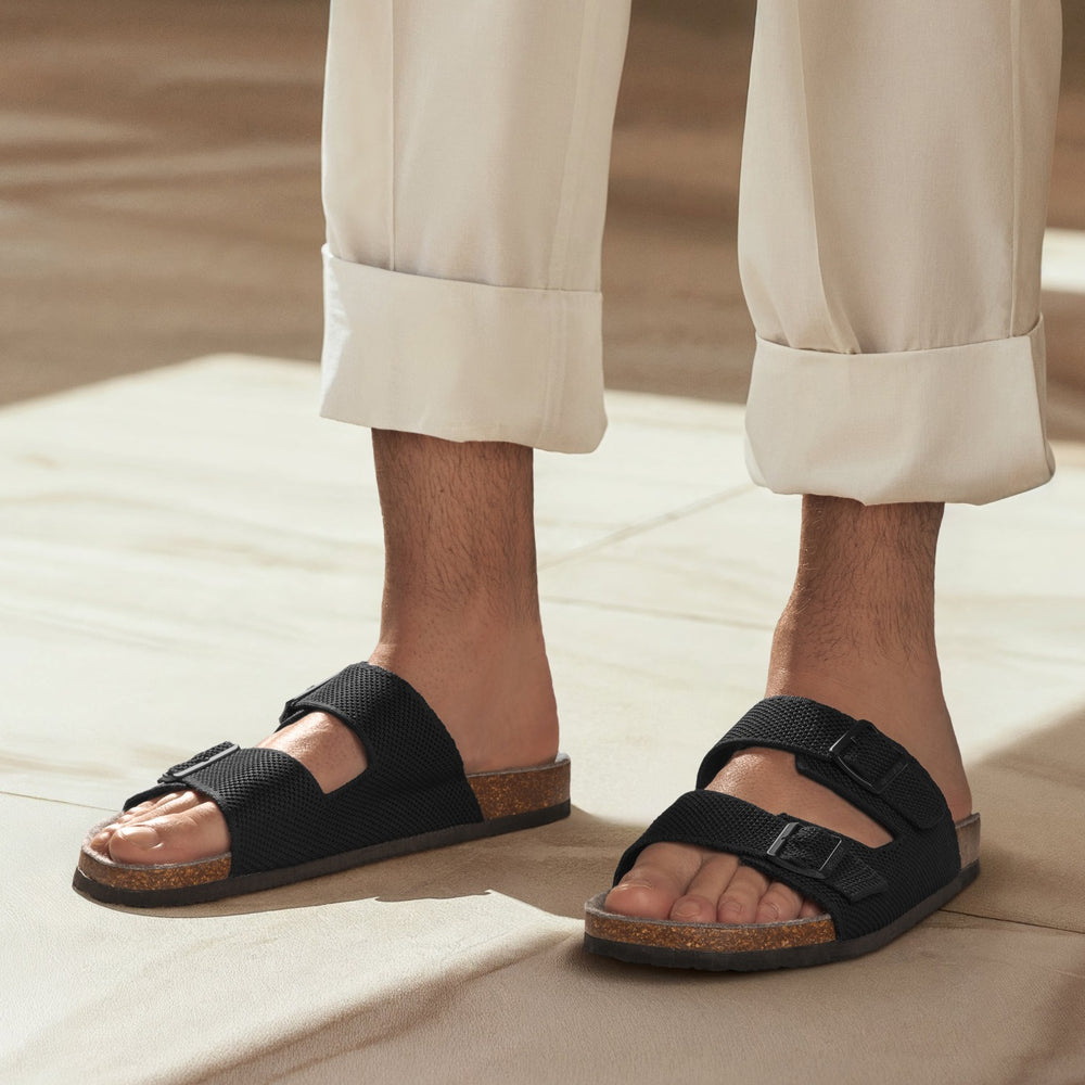 Giesswein | Merino Slides Herren | Schwarz