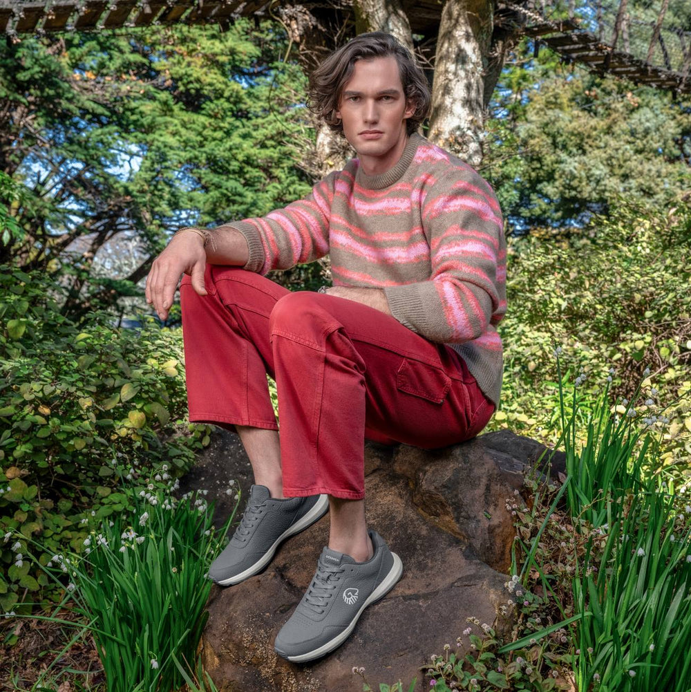 Giesswein | Organic Sneaker Herren | Schiefer
