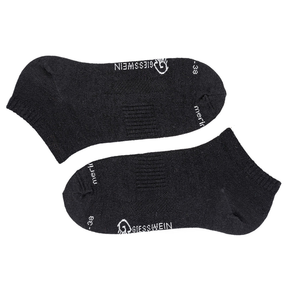 Giesswein | Sneaker Socken Merino Wolle | Schwarz