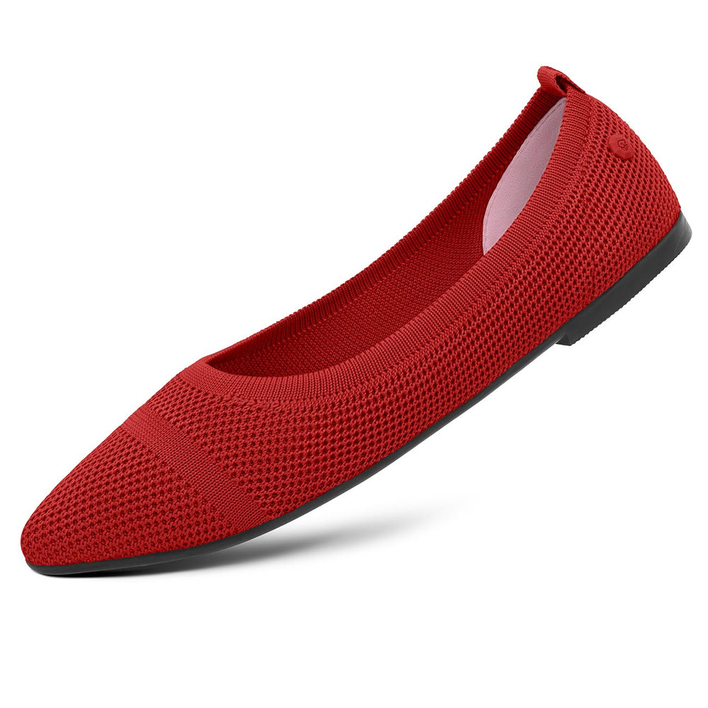 Giesswein | Eco Ballerinas Pointy 2.0 | Flammenrot