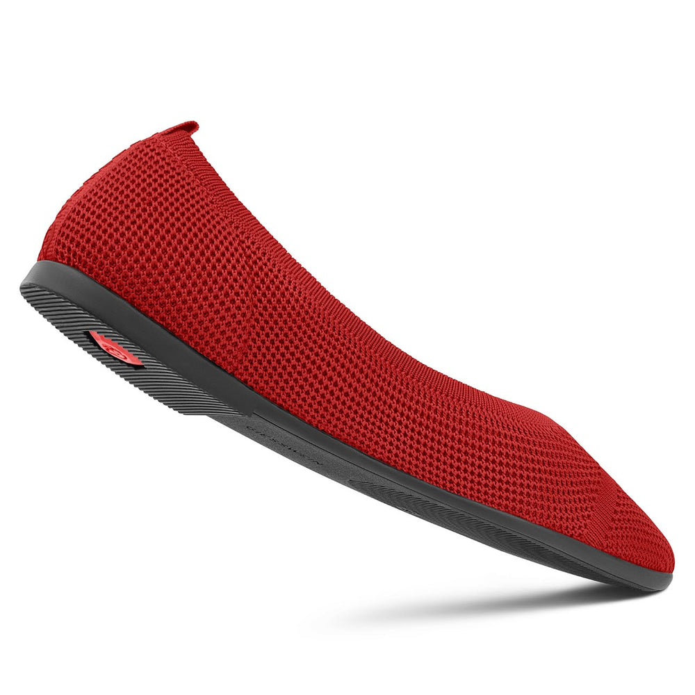 Giesswein | Eco Ballerinas Pointy 2.0 | Flammenrot