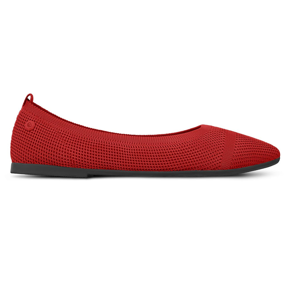 Giesswein | Eco Ballerinas Pointy 2.0 | Flammenrot