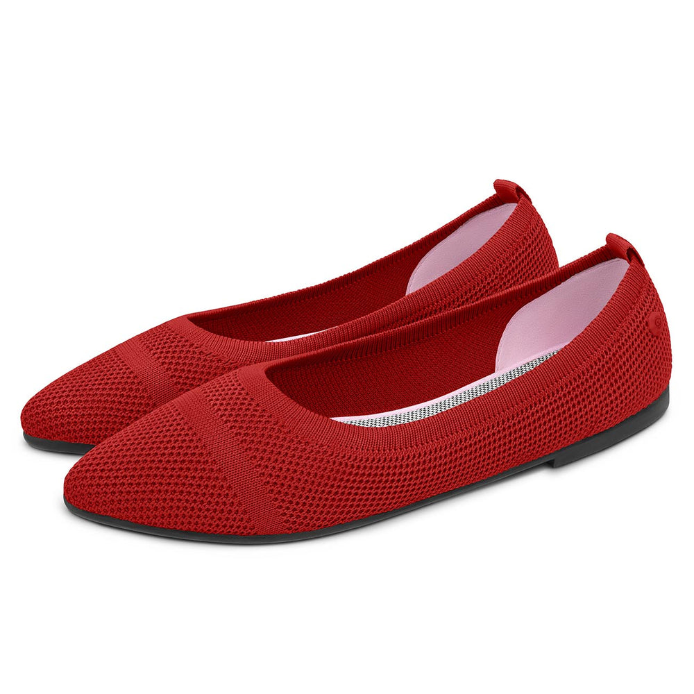 Giesswein | Eco Ballerinas Pointy 2.0 | Flammenrot