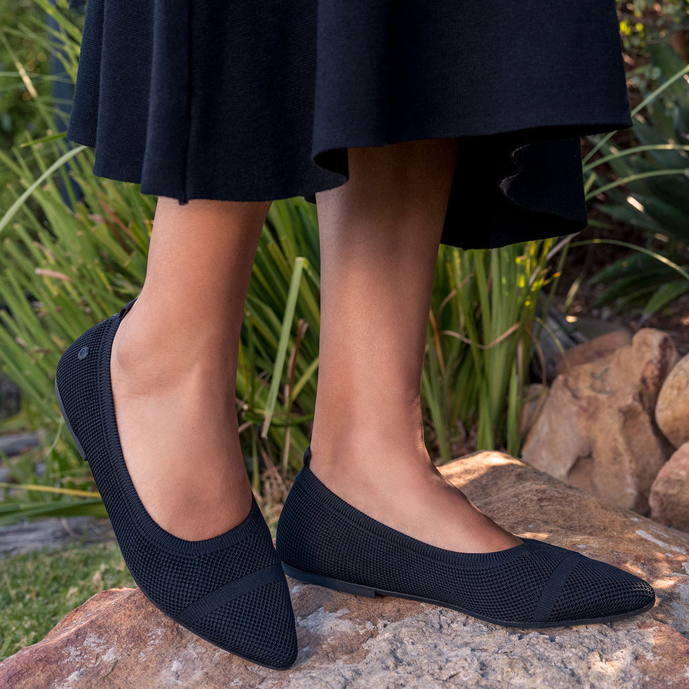 Giesswein | Eco Ballerinas Pointy 2.0 | Schwarz Giesswein | Eco Ballerinas Pointy 2.0 | Schwarz