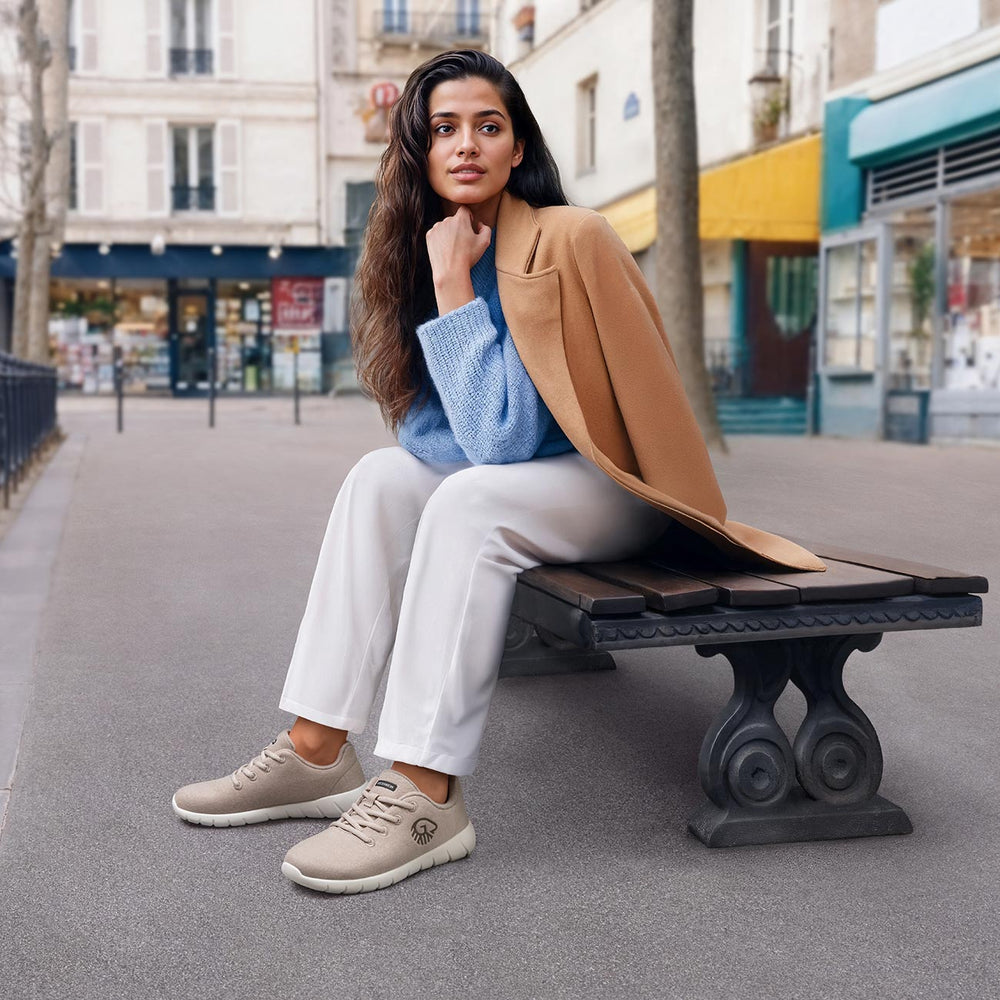 Giesswein | Merino Runners für Damen – Sneaker aus Merinowolle | Beige Giesswein | Merino Runners für Damen – Sneaker aus Merinowolle | Beige