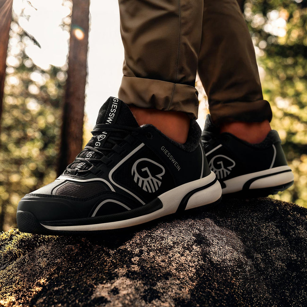 Giesswein | Wool Cross X Herren – Sportschuh aus Merinowolle | Schwarz