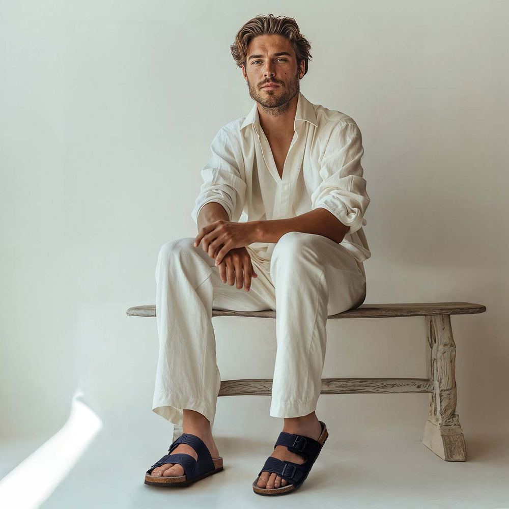 Giesswein | Merino Slides Herren | Ocean Blue Giesswein | Merino Slides Herren | Ocean Blue