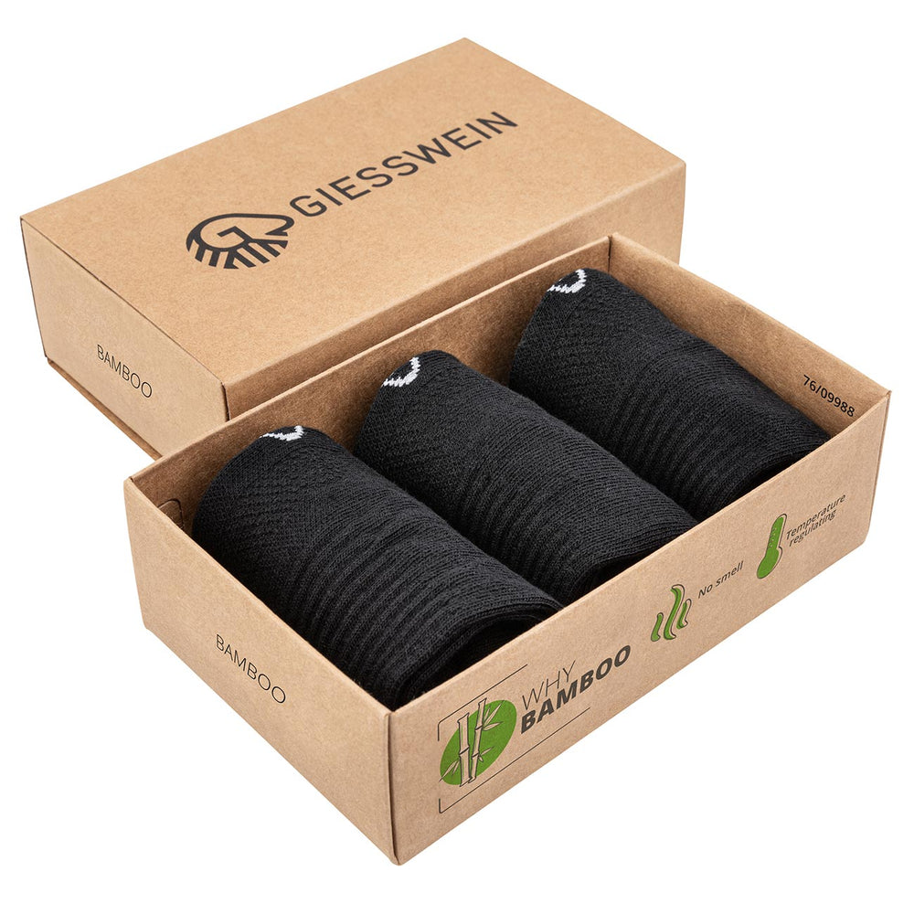 Giesswein | Sneaker Socken Bambus | Schwarz