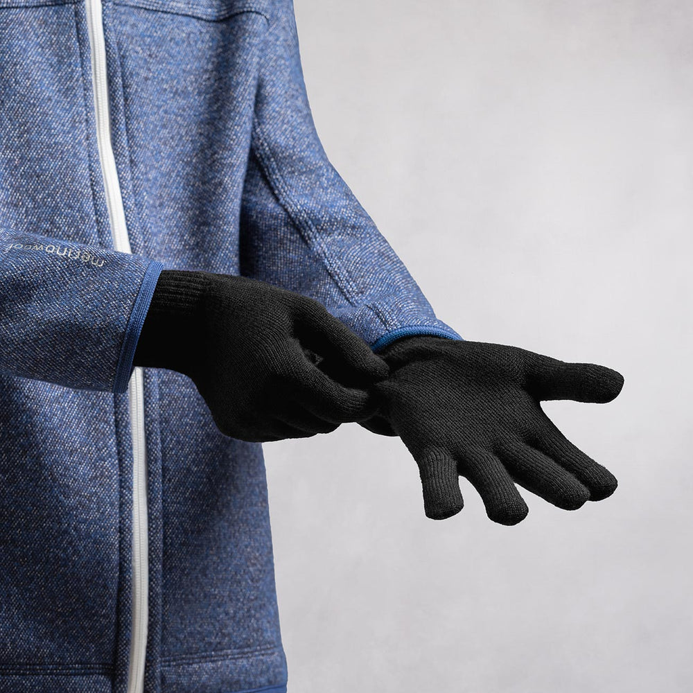 Giesswein | MerinoLux Gloves Herren | Schwarz Giesswein | MerinoLux Gloves Herren | Schwarz